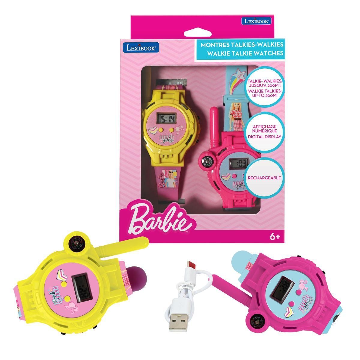 Lexibook Hodinky Barbie s vysílačkou s dosahem 200 m