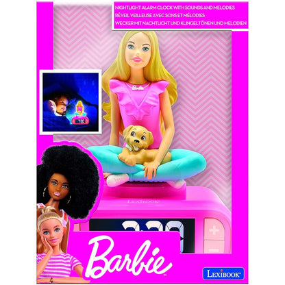 Lexibook Budík s nočním 3D světlem Barbie