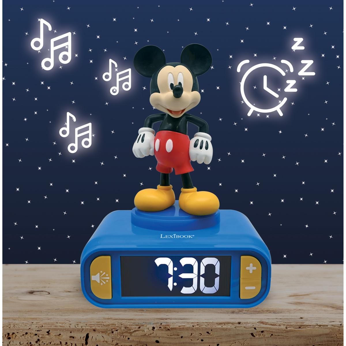 Lexibook Budík Mickey se svítící figurkou
