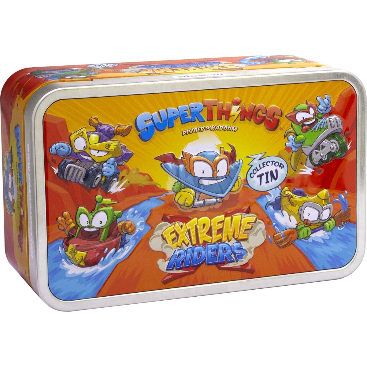 SuperThings Sada figurek Extreme Riders v plechovce