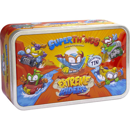 SuperThings Sada figurek Extreme Riders v plechovce
