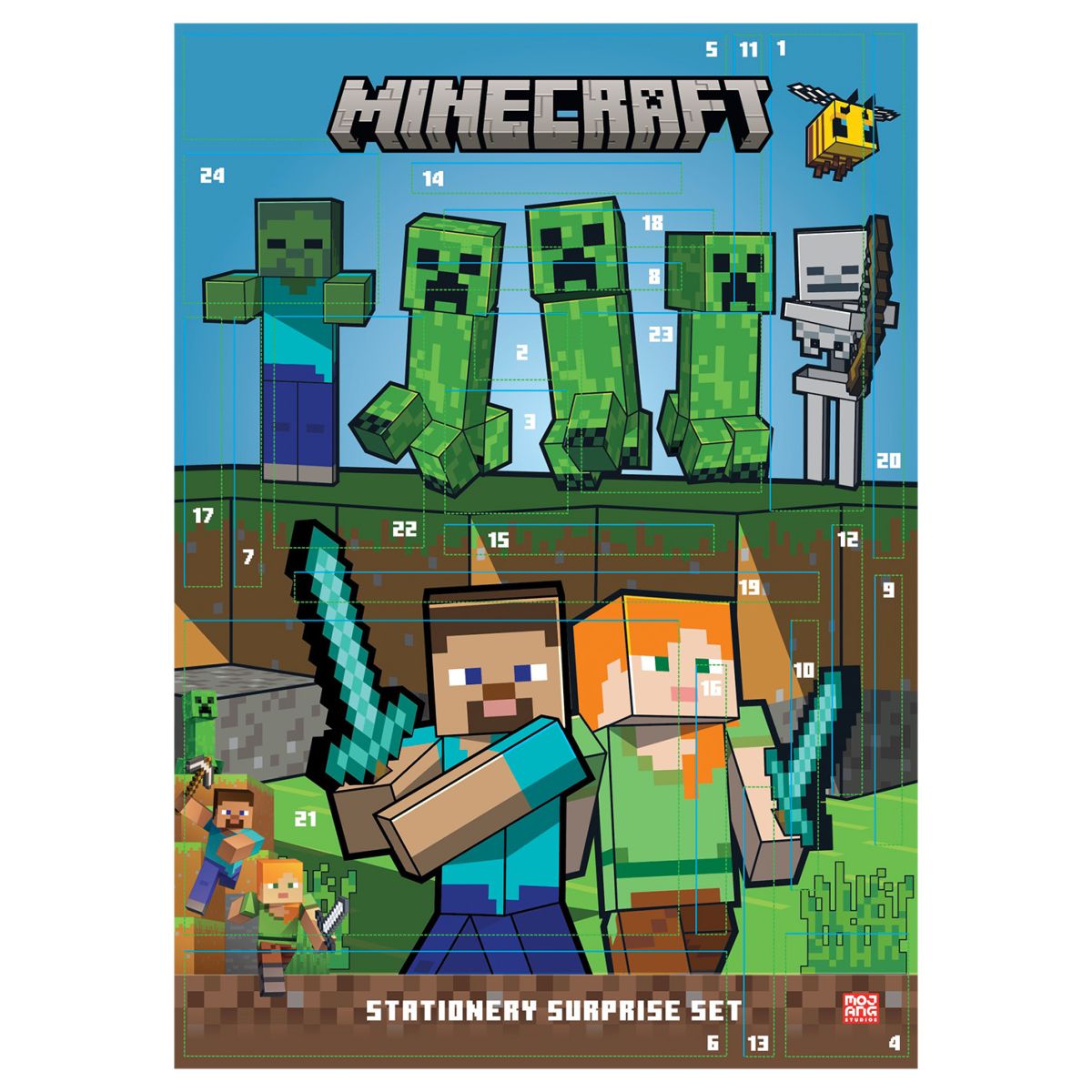Pyramid International Minecraft Adventní kalendář V2 papírenský