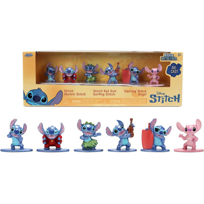 Jada Stitch Kovové sběratelské nanofigurky 1,65 palce sada 6 ks