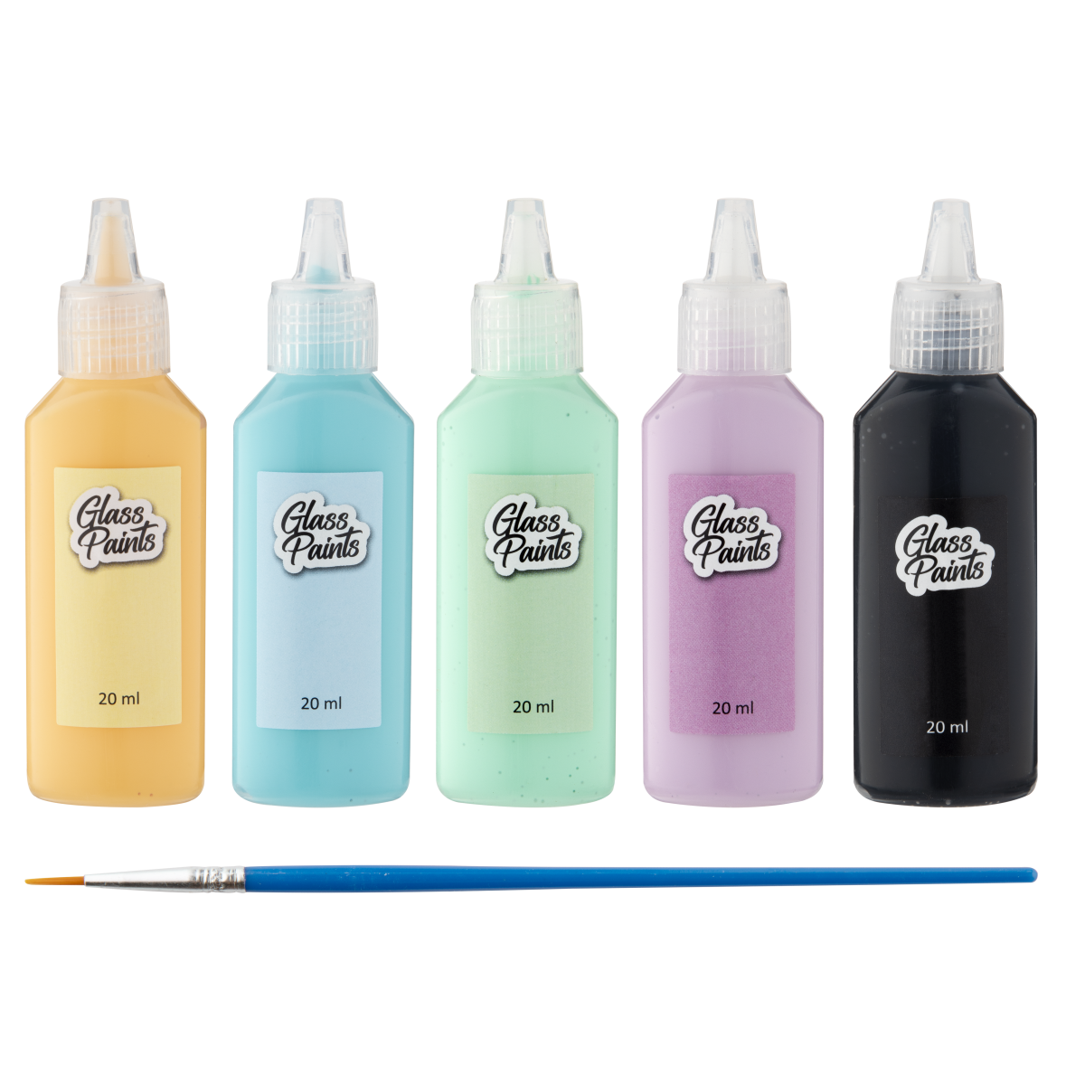 Craft Creative Barvy na sklo + štětec 5x20 ml