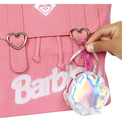 Mattel Barbie batoh kabelka s oblečkem a doplňky kabelka mušle