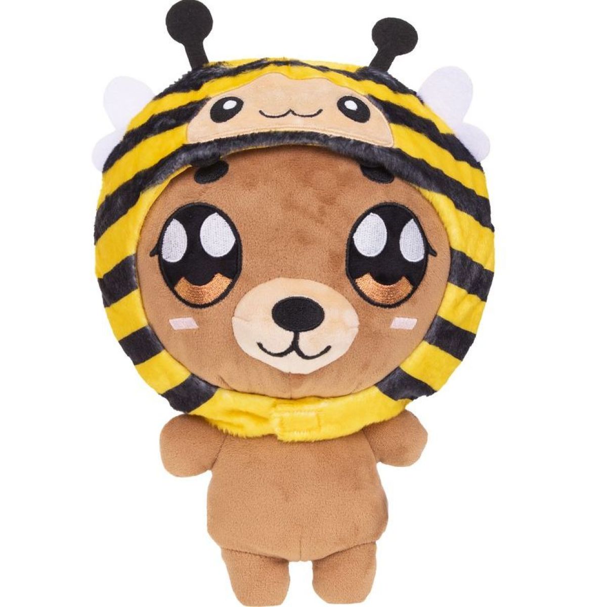 TM Toys Hoody Kin Academy Plyšový medvídek Bobo s kapucí včelky 29 cm