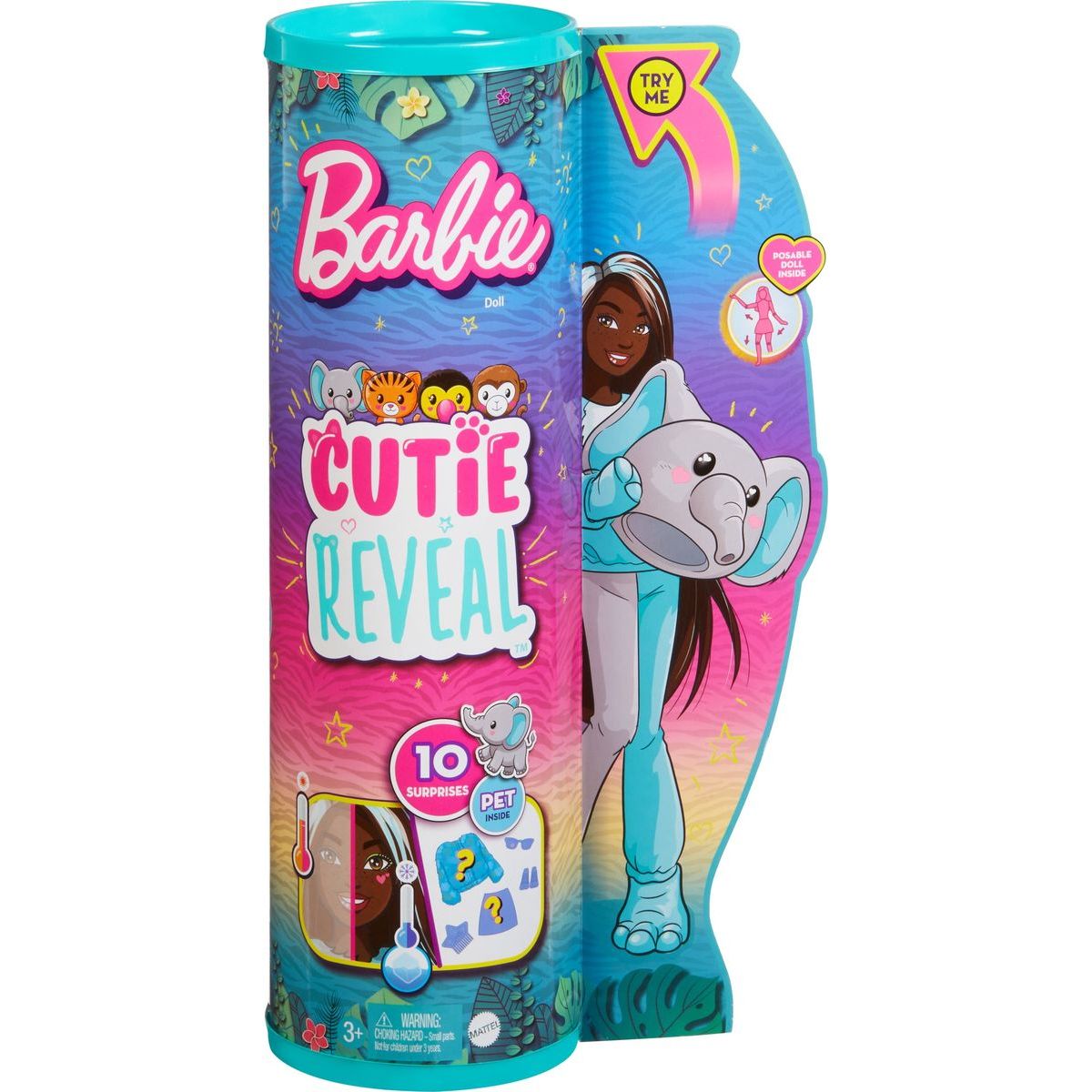 Mattel Barbie Cutie Reveal Barbie džungle slon 29 cm