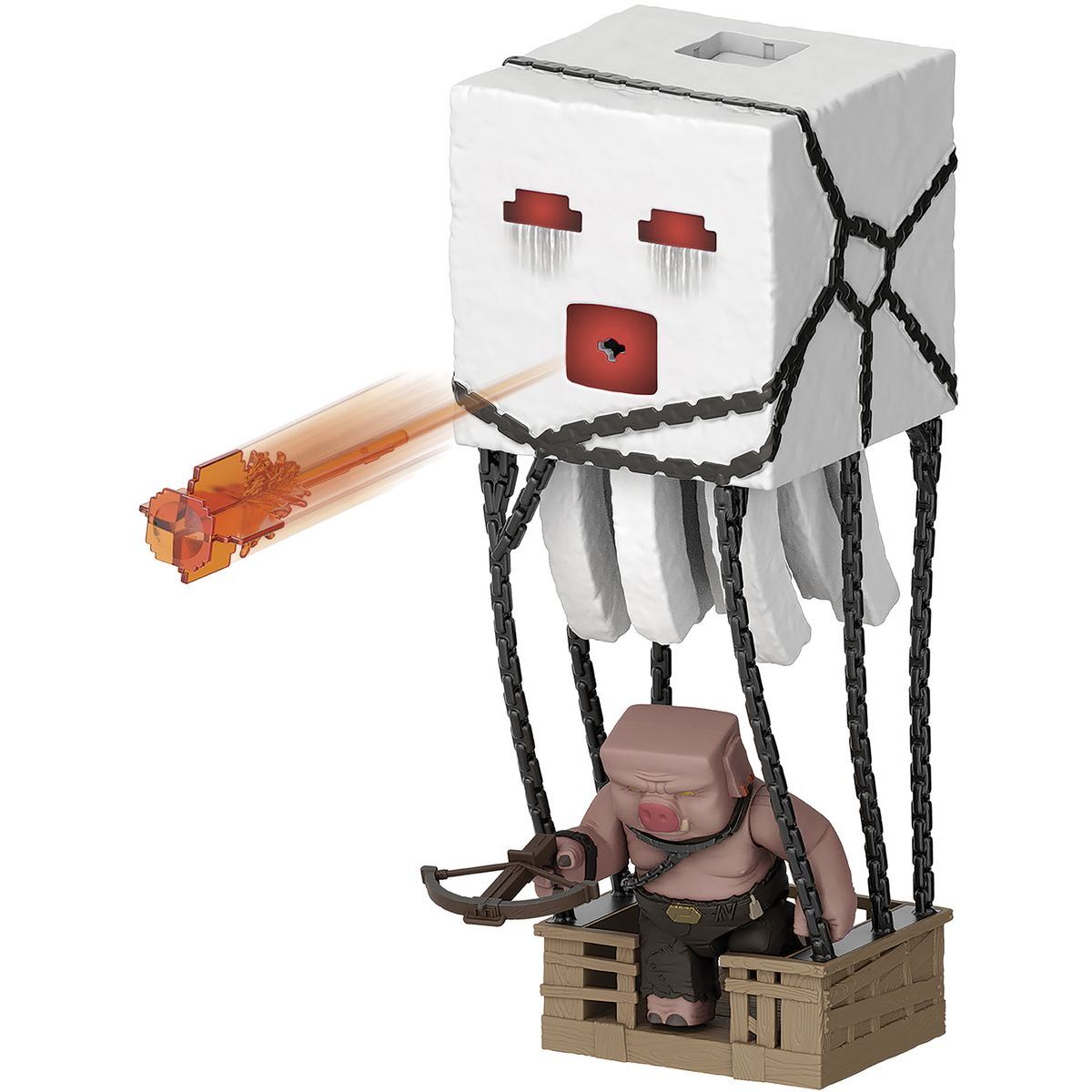 Mattel Minecraft velká figurka Ghast s ohnivou koulí
