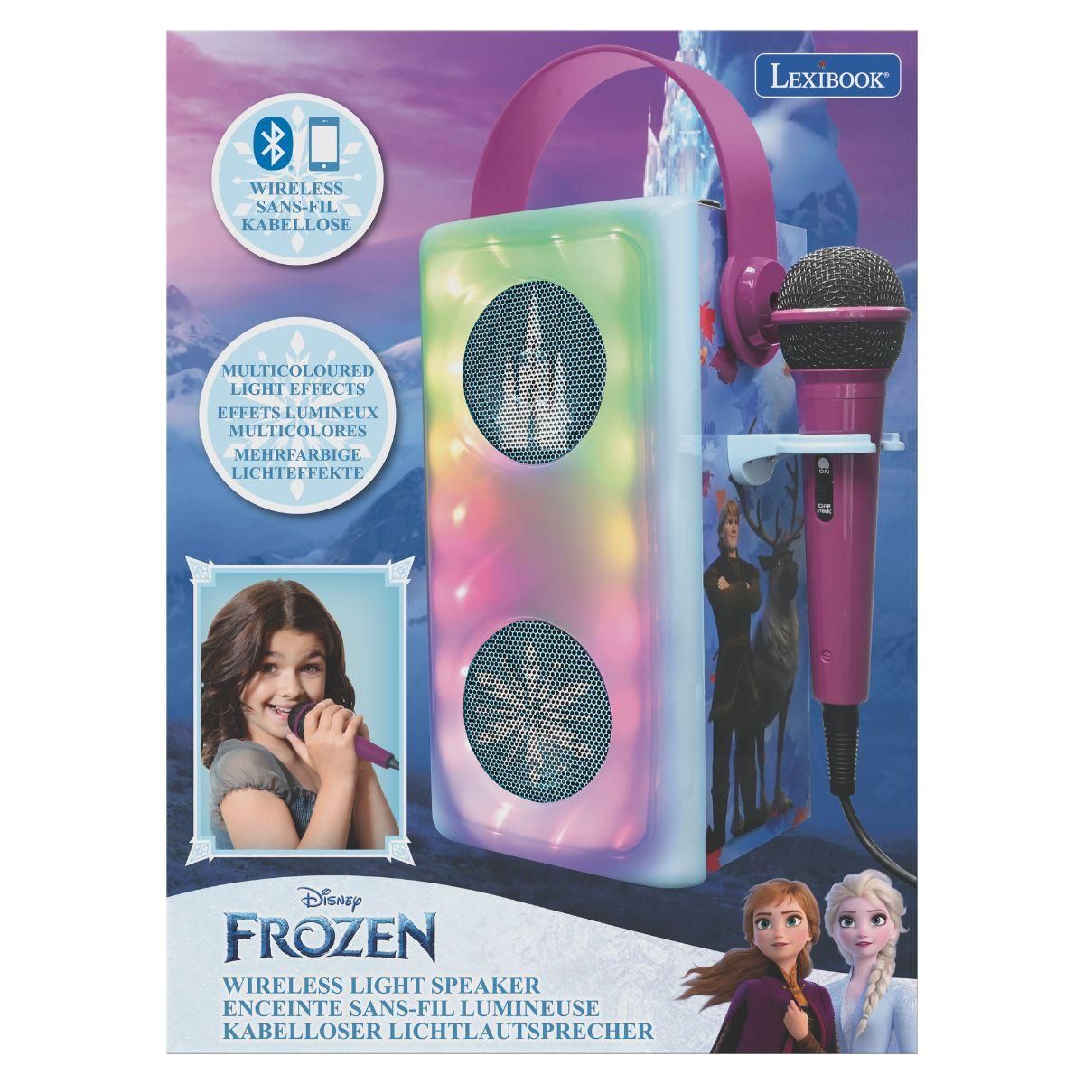 Lexibook Bluetooth reproduktor Frozen s mikrofonem a světelnými efekty