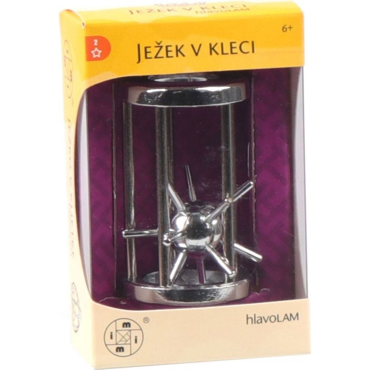 Hlavolam - Ježek v kleci 7,3 cm