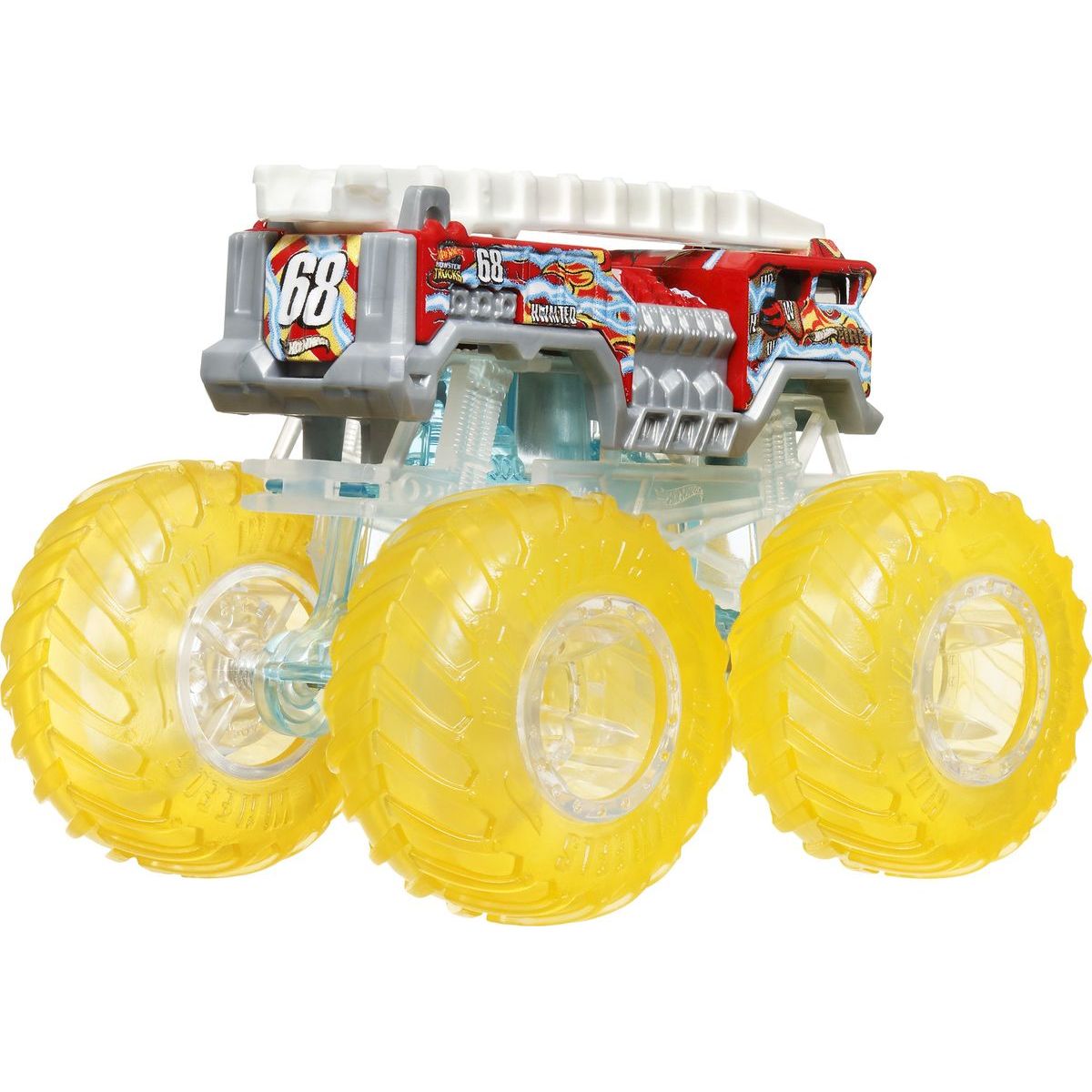 Hot Wheels Monster Trucks Power Smashers truck hasič - žlutá kola