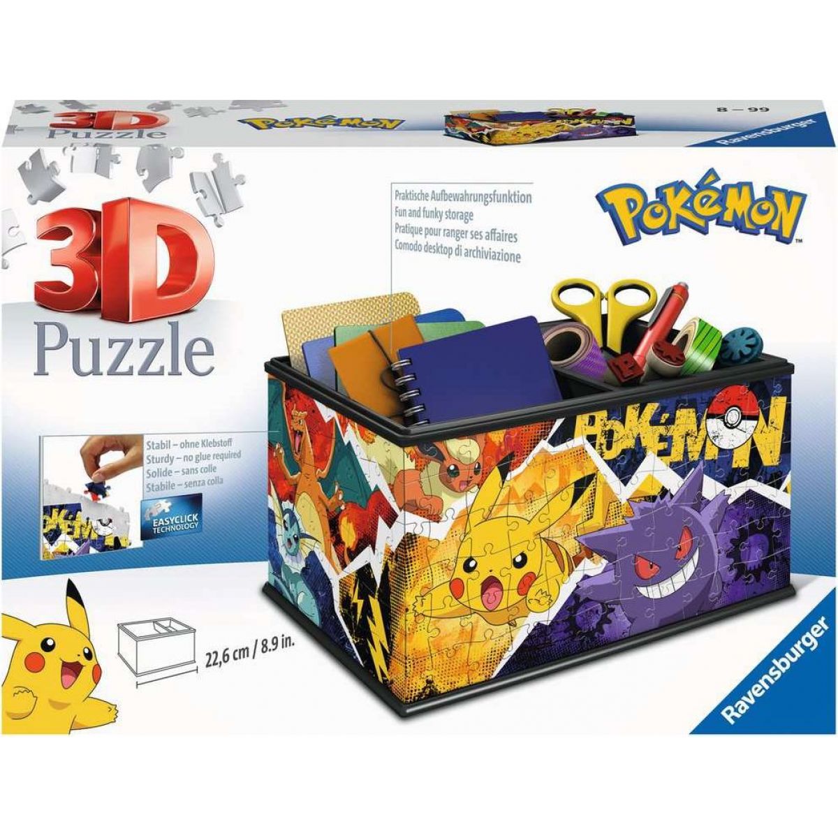 Ravensburger puzzle 115464 Úložná krabice Pokémon 216 dílků