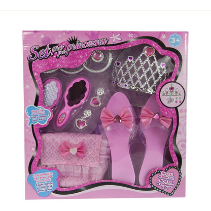Alltoys Set pro princeznu pantoflíčky, sukýnka, zrcátko