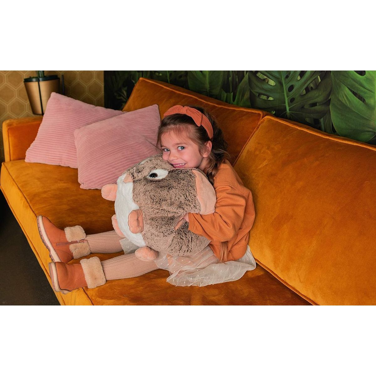 Cozy Noxxiez HW709 Lenochod hřejivý plyšový polštář 3 v 1