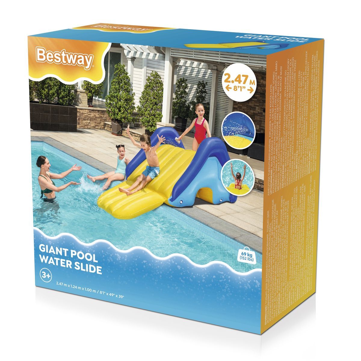 Bestway Bazénová skluzavka 247 x 124 x 100 cm - Poškozený obal