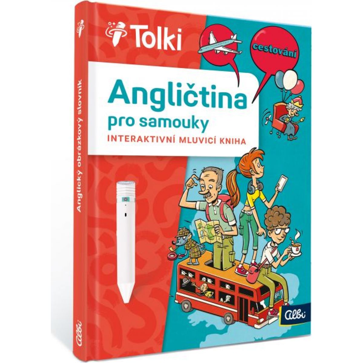 Tolki Albi tužka + kniha anglický jazyk pro samouky