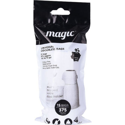 Magic Koš na pleny White