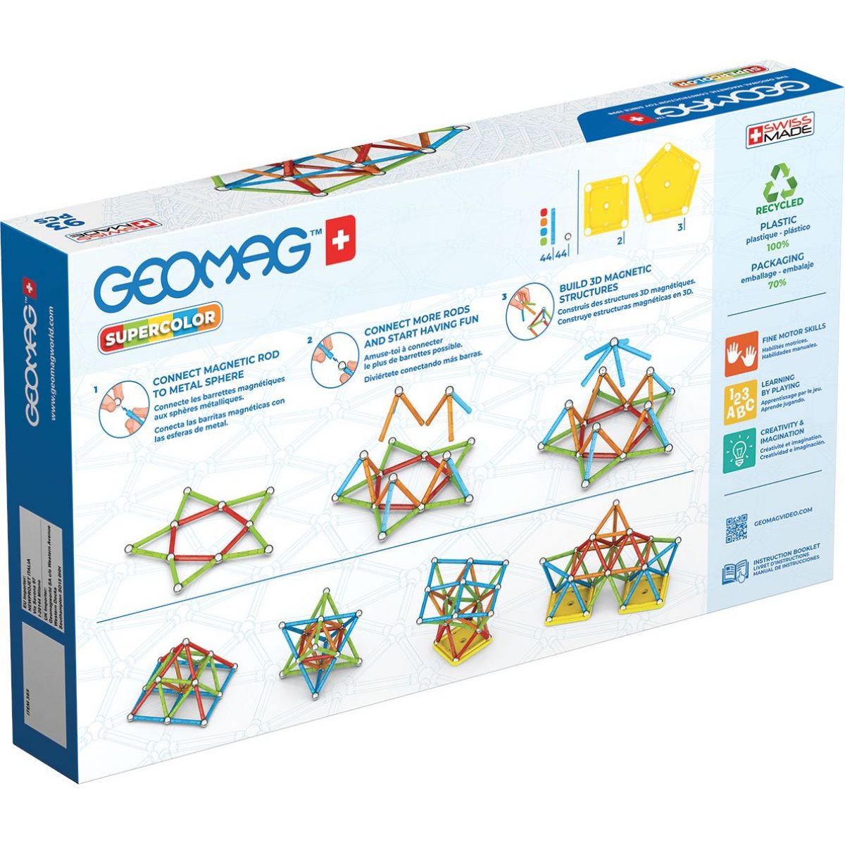 Geomag Supercolor recycled 93 dílků