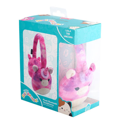 Lazerbuilt Squishmallows Plush Bluetooth Headphones - Lola