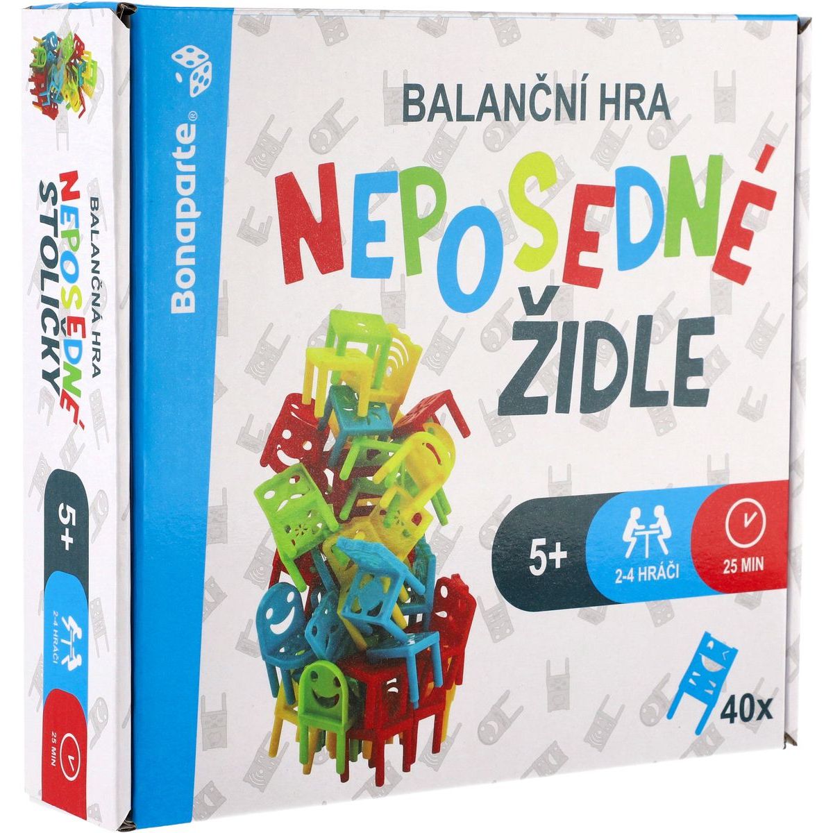 Bonaparte Neposedné židle 40 ks balanční společenská hra