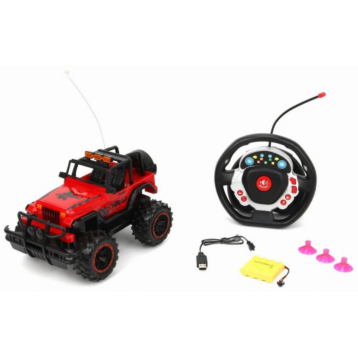 Alltoys RC džíp na dálkové ovládání červený