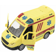 Ambulance 20 cm se zvukem se světlem na setrvačník