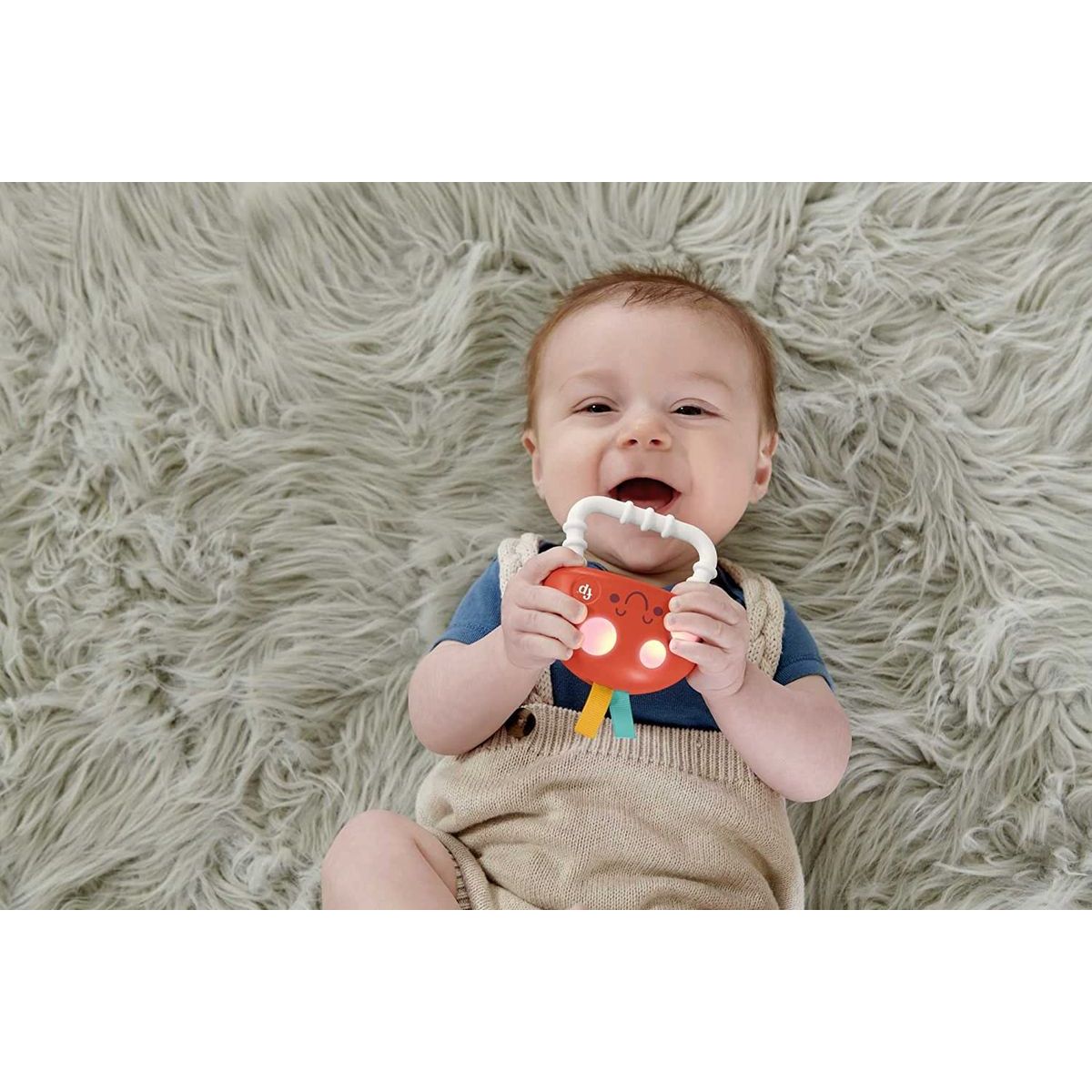 Fisher Price kousátko a chrastítko muchomůrka