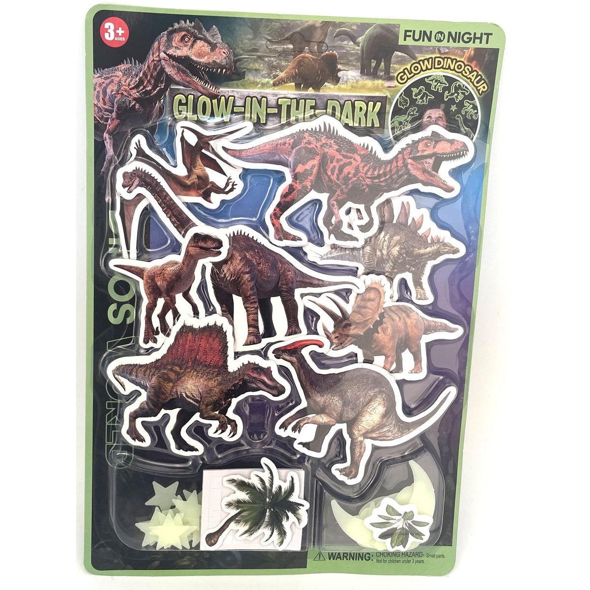 Dinosauři + hvězdičky svítící ve tmě
