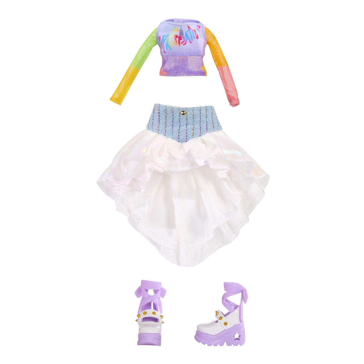 Rainbow High Junior Fashion panenka v rockové kapele - Amaya