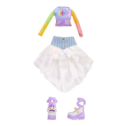 Rainbow High Junior Fashion panenka v rockové kapele - Amaya