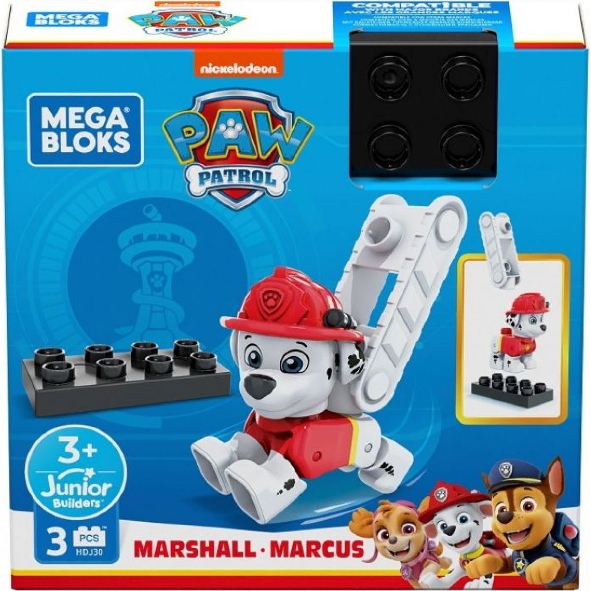 Megabloks Tlapková patrola postavičky Marshall 2