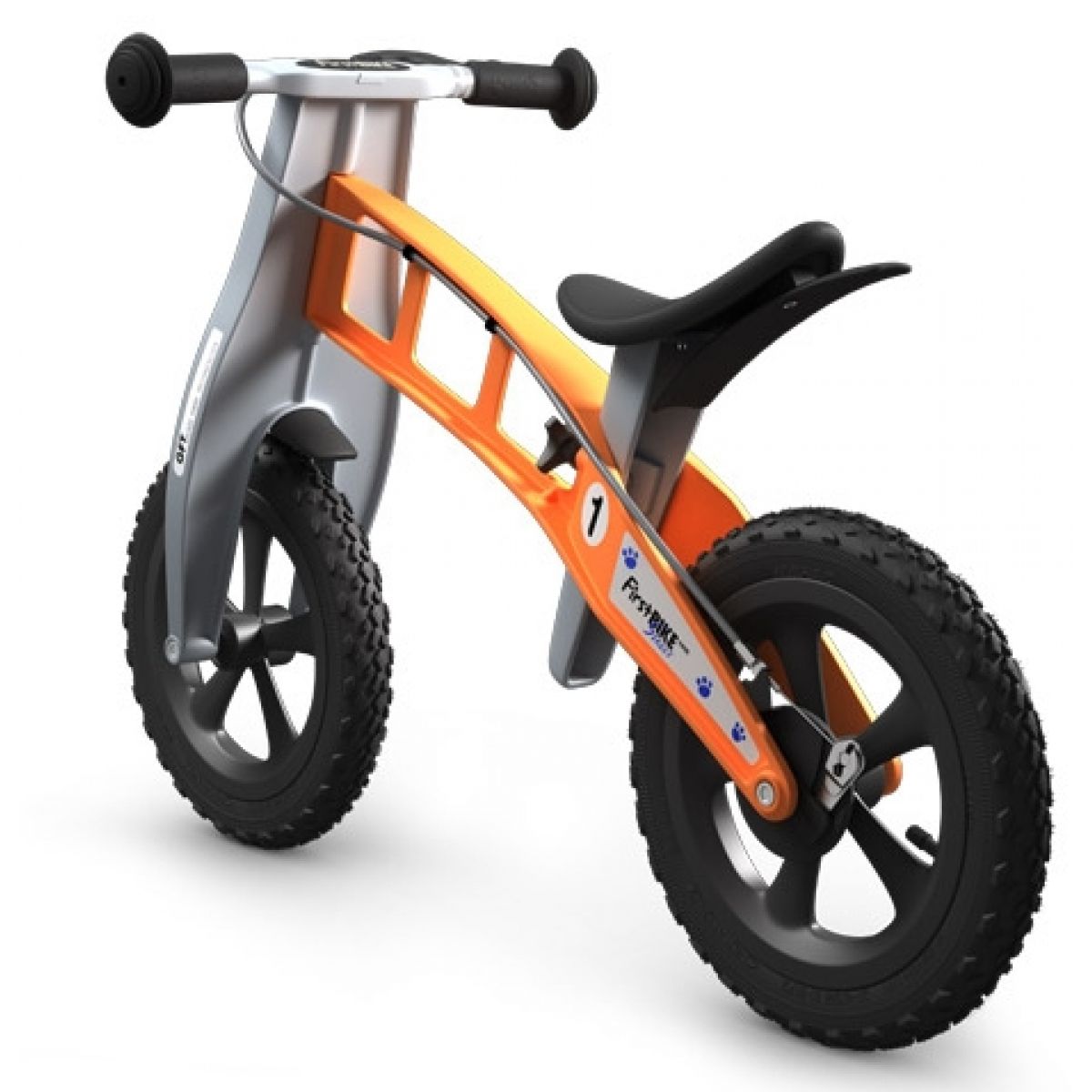 First BIKE Odrážedlo Cross orange s brzdou