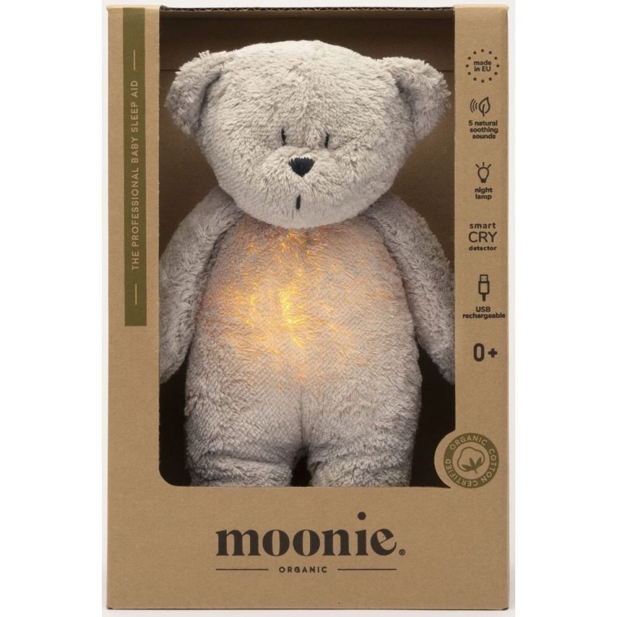 Moonie Usínáček Medvěd 2.0 Organic Grey
