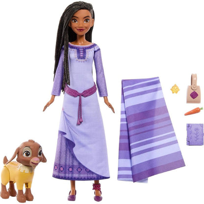Mattel Disney Přání panenka se zvířecím kamarádem na cestách
