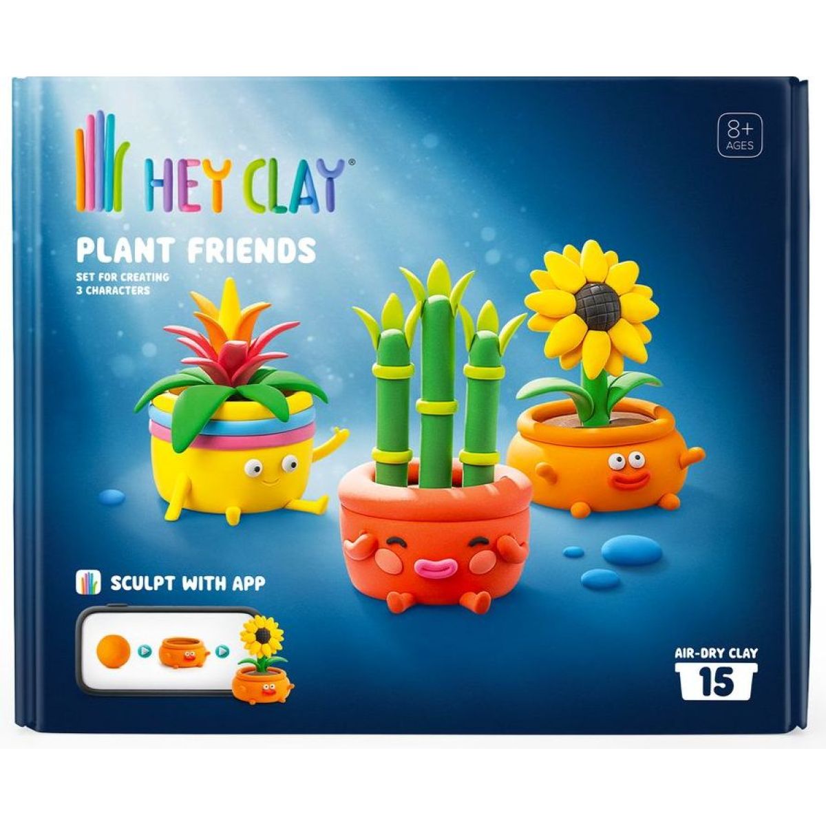 TM Toys Hey Clay Rostlinkoví přátelé Modelovací sada s doplňky
