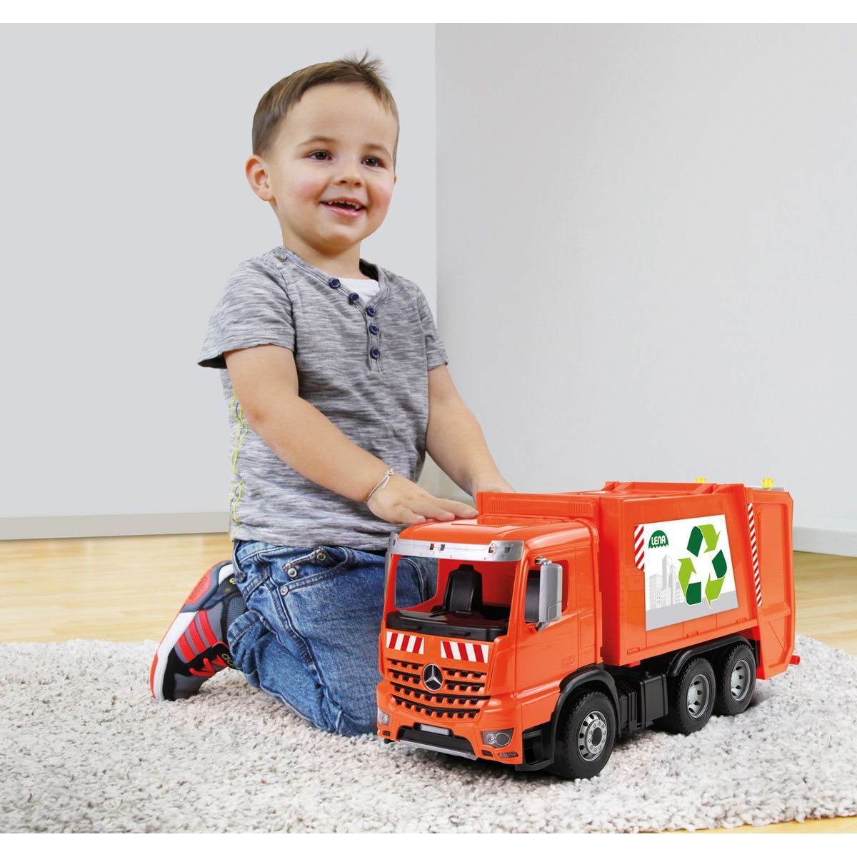Lena 4614 Mercedes Arocs popelář v kartónu