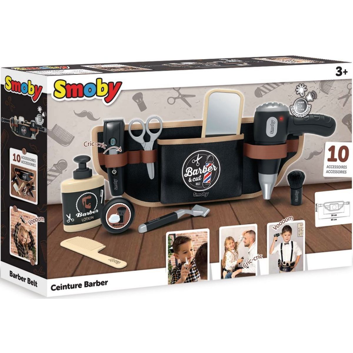 Smoby Barber sada na holení a stříhání na opasku