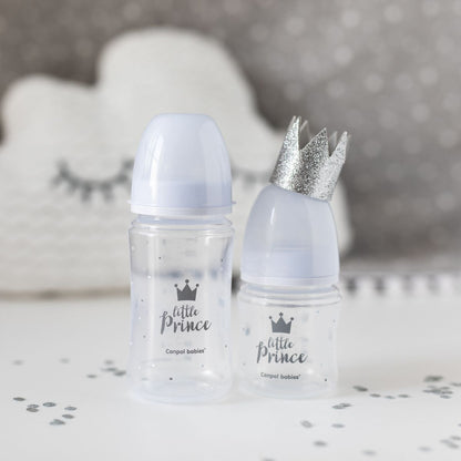 Canpol babies Lahev se širokým hrdlem Royal Baby 120 ml modrá
