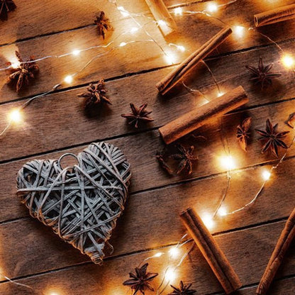 Vánoční řetěz měděný, 30 x mini LED, 3 m, 3 x AA, časovač, teplé světlo