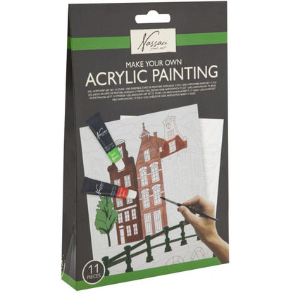Craft Creative Akrylová malířská sada domy