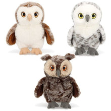 KEEL TOYS Keeleco Sova 18 cm - bílo-hnědá