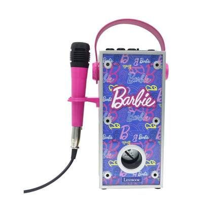 Lexibook Bluetooth reproduktor Barbie s mikrofonem a světelnými efekty
