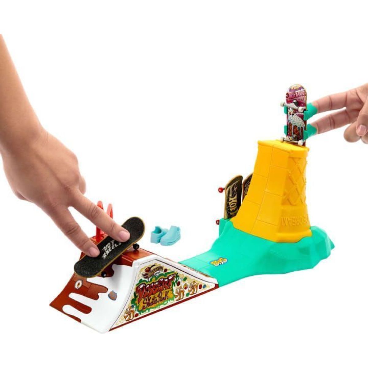 Mattel Hot Wheels Skates fingerboard skatepark herní set Dezert
