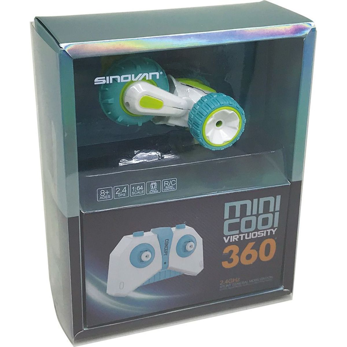 Sparkys RC Kaskadérské auto 360 trojkolka mini červené