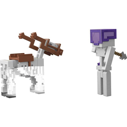 Mattel Minecraft 8 cm figurka dvojbalení Skeleton and Trap Horse