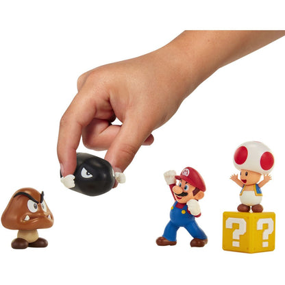 Jakks Sada figurek Super Mario 6 cm Dungeon Diorama