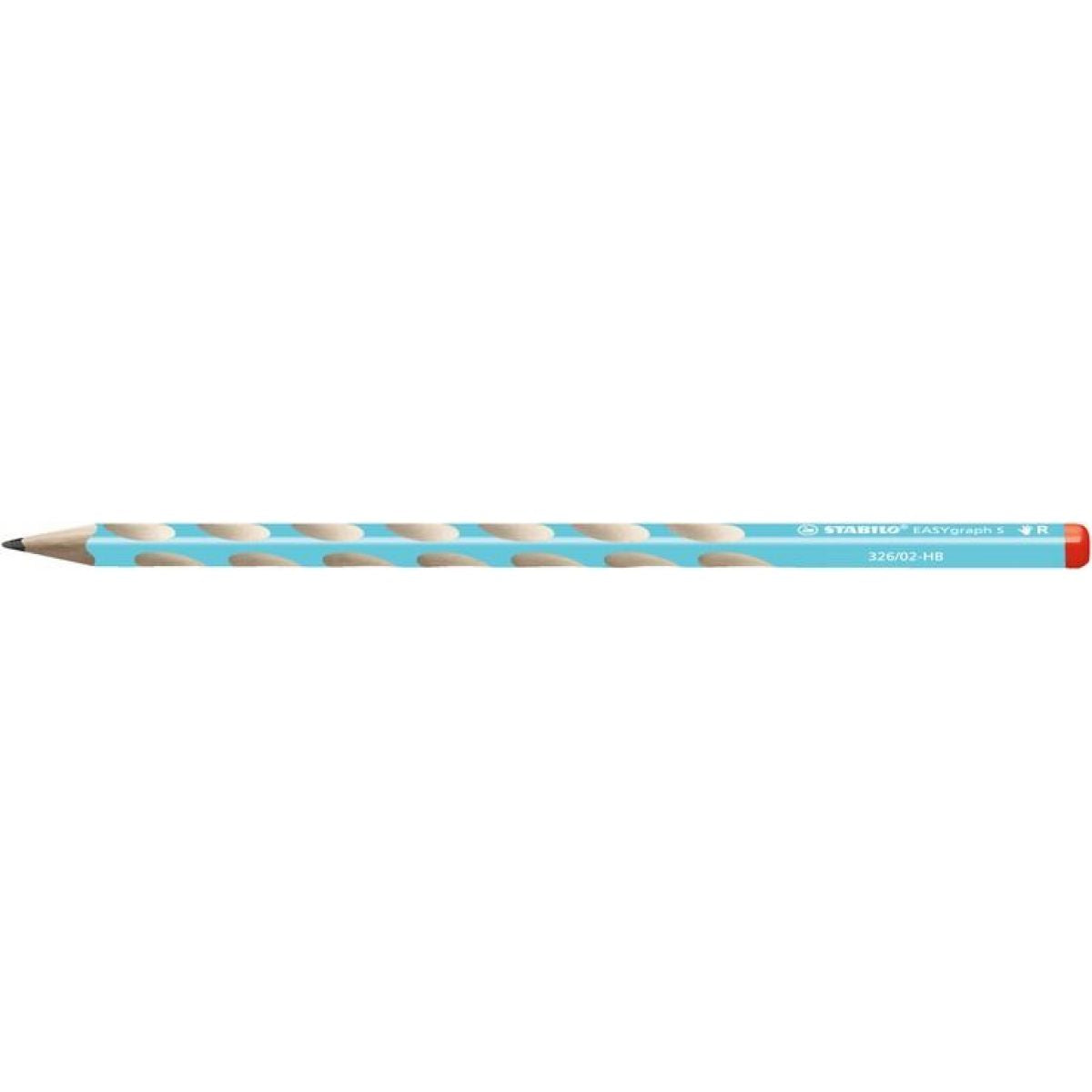 Tenká ergonomická grafitová tužka pro praváky STABILO EASYgraph S modrá 2 ks HB