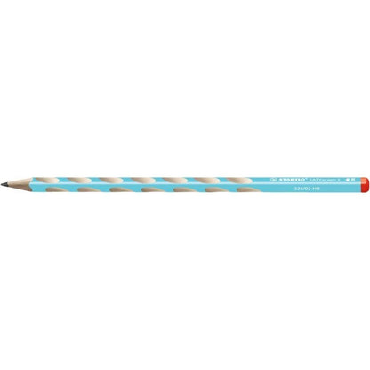 Tenká ergonomická grafitová tužka pro praváky STABILO EASYgraph S modrá 2 ks HB