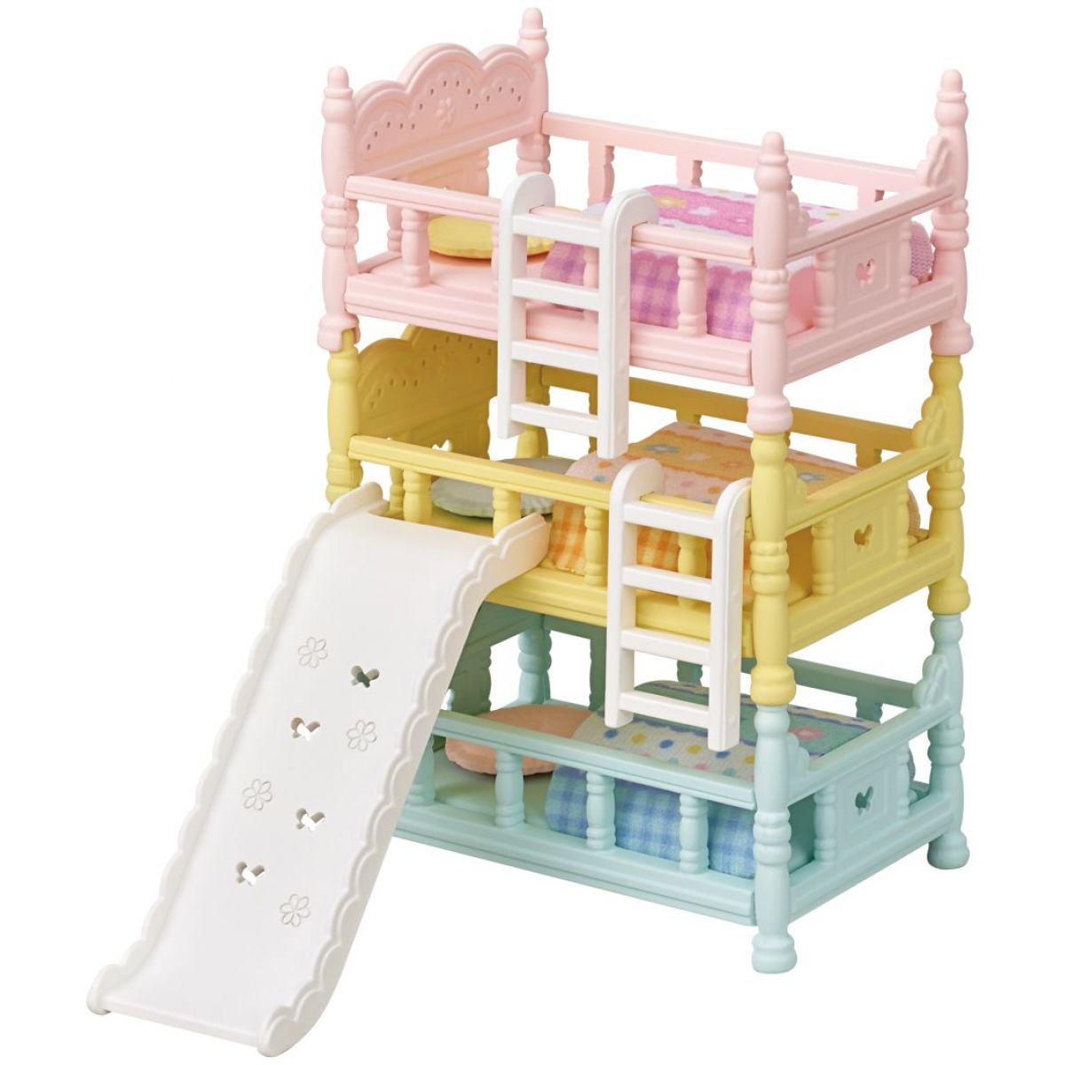Sylvanian Families Nábytek - třípatrová postel se skluzavkou