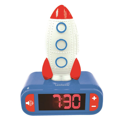 Lexibook Budík se svítící raketou